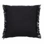 Logan & Mason Piper Black Hand Woven Textured Artisan Cushion | 50x50cm | Black
